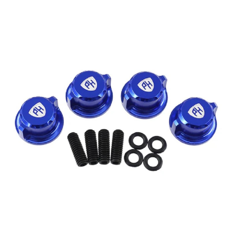 Power Hobby Aluminum Body Mount Thumb Screws Nuts, Blue, for Traxxas
