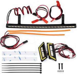 Headlights Taillight Roof Lights Front&Rear Lamp Kit for 1/7 ARRMA Mojave 6S EXB