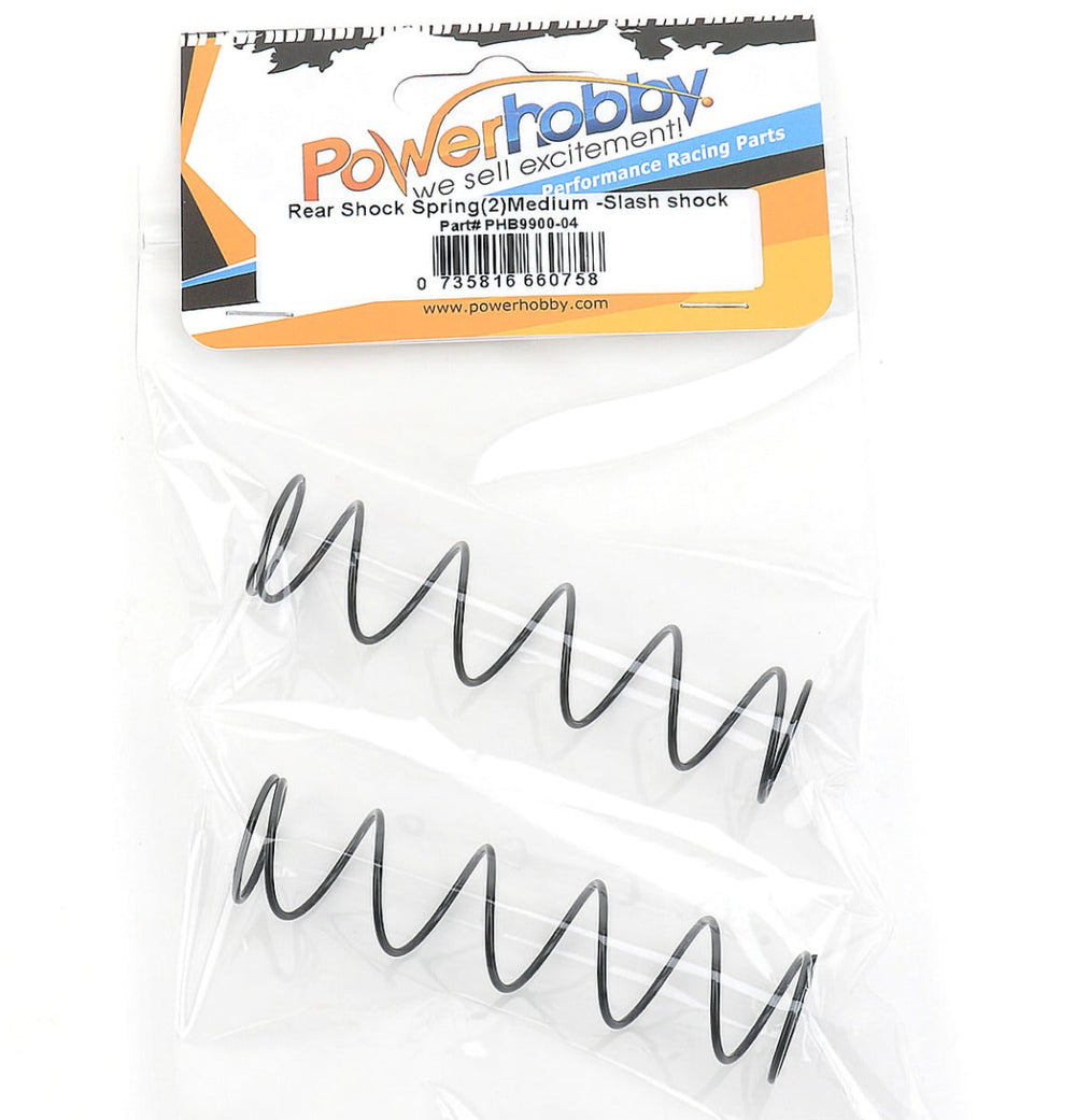 Powerhobby rear Shock Springs Medium (2) EXTREME Slash Shocks