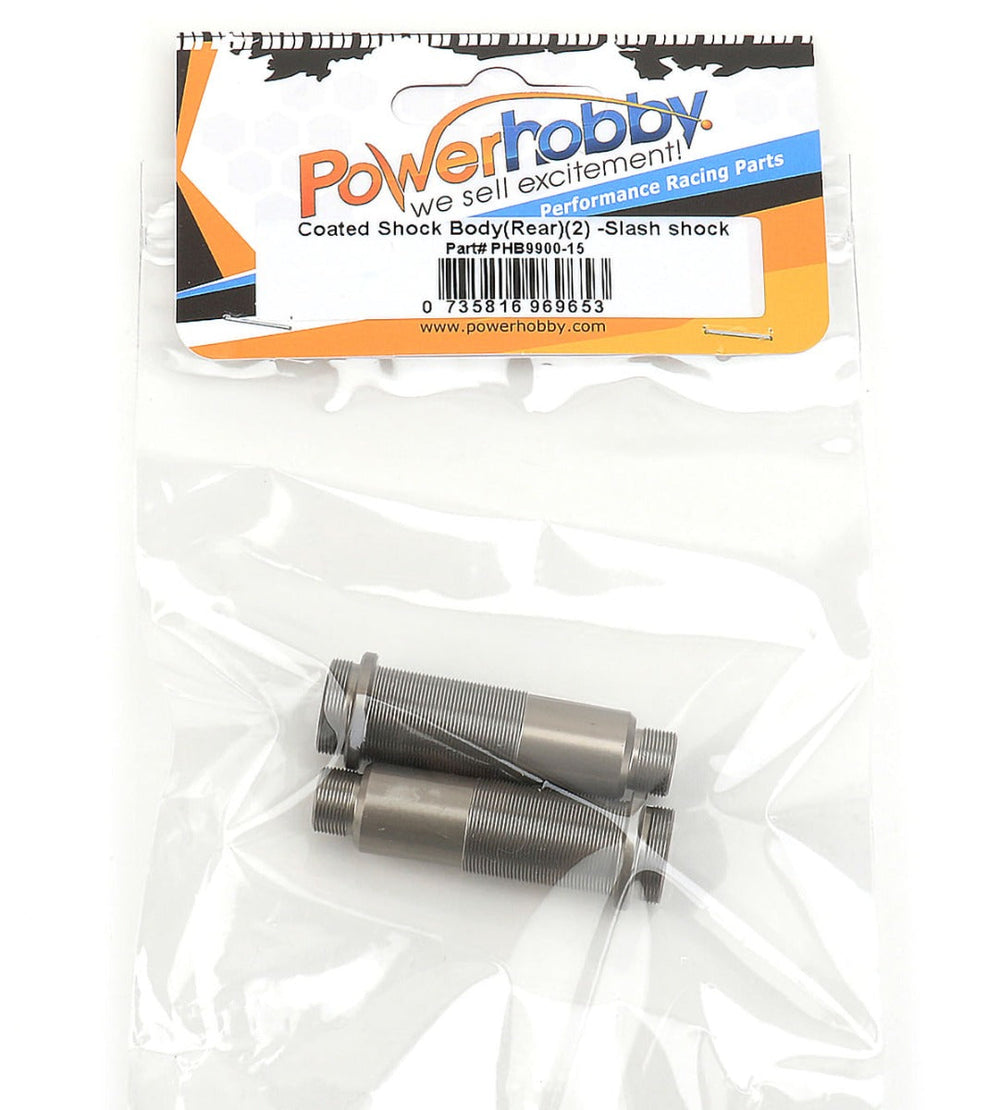 Powerhobby Coated Rear Shock Body (2) XTREME FOR Slash Shocks