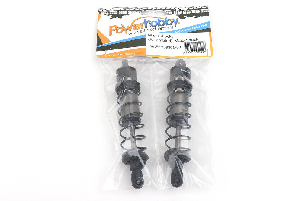 Powerhobby Assembled Front Rear Shocks w 6.5mm Titanium Shaft (2) FOR Traxxas Maxx