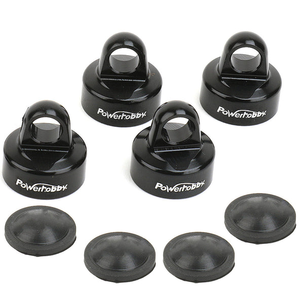 Powerhobby Aluminum Shock Caps (4) XTREME X-Maxx Shocks