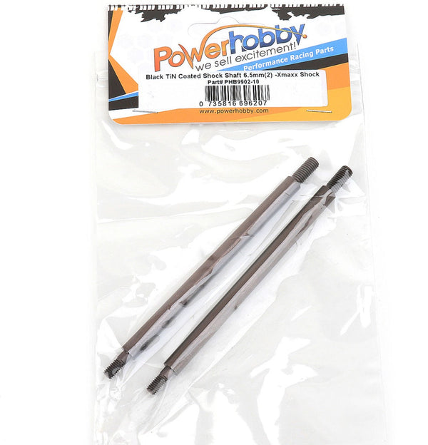 Powerhobby Black TiN Coated Shock Shaft 6.5mm (2) XTREME X-Maxx Shocks