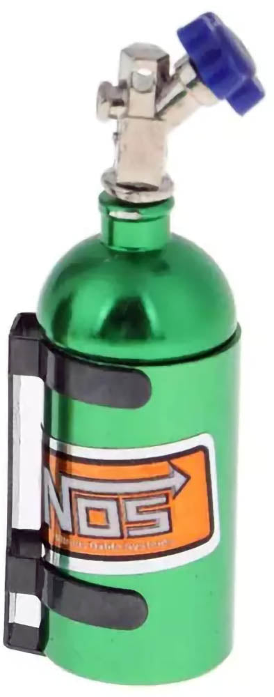Powerhobby Aluminum NOS Nitrous Oxide Bottle GREEN 1/10 Rock Crawler Accessory