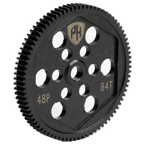 Powerhobby Hardened Steel Spur Gear & Slipper Pads 48p 84t Losi 22S
