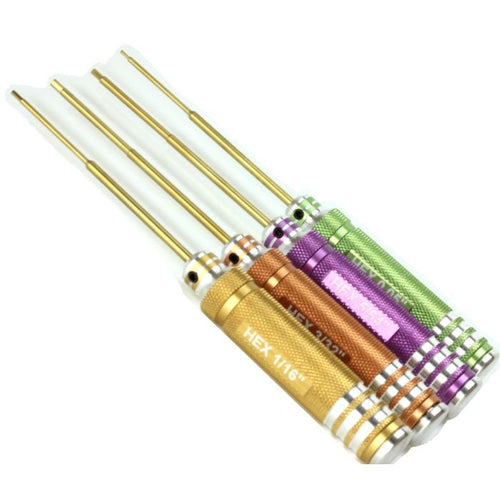 Power Hobby Magnetic Hex Drive Wrench Set - Standard (4pcs)
