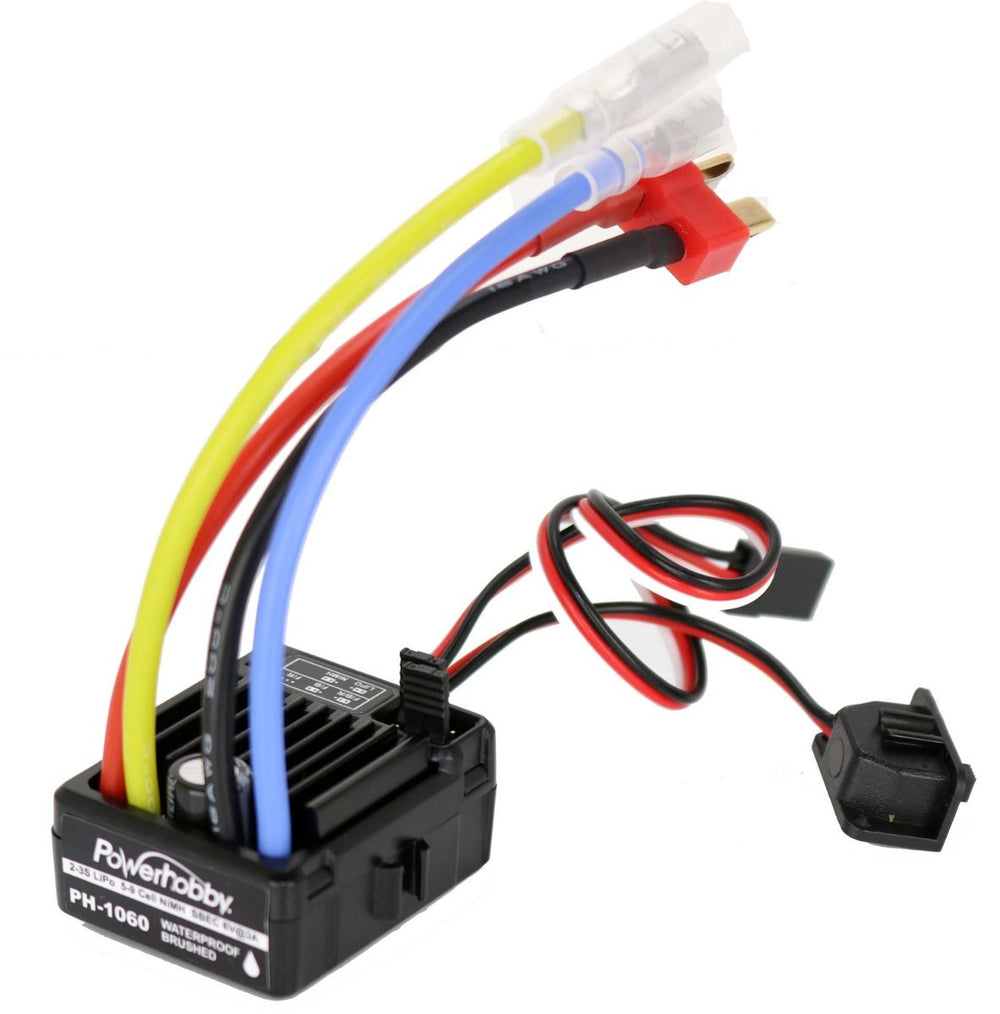 Powerhobby PH-1060 Waterproof Brush ESC 60A For 1/10 Car Truck Crawler