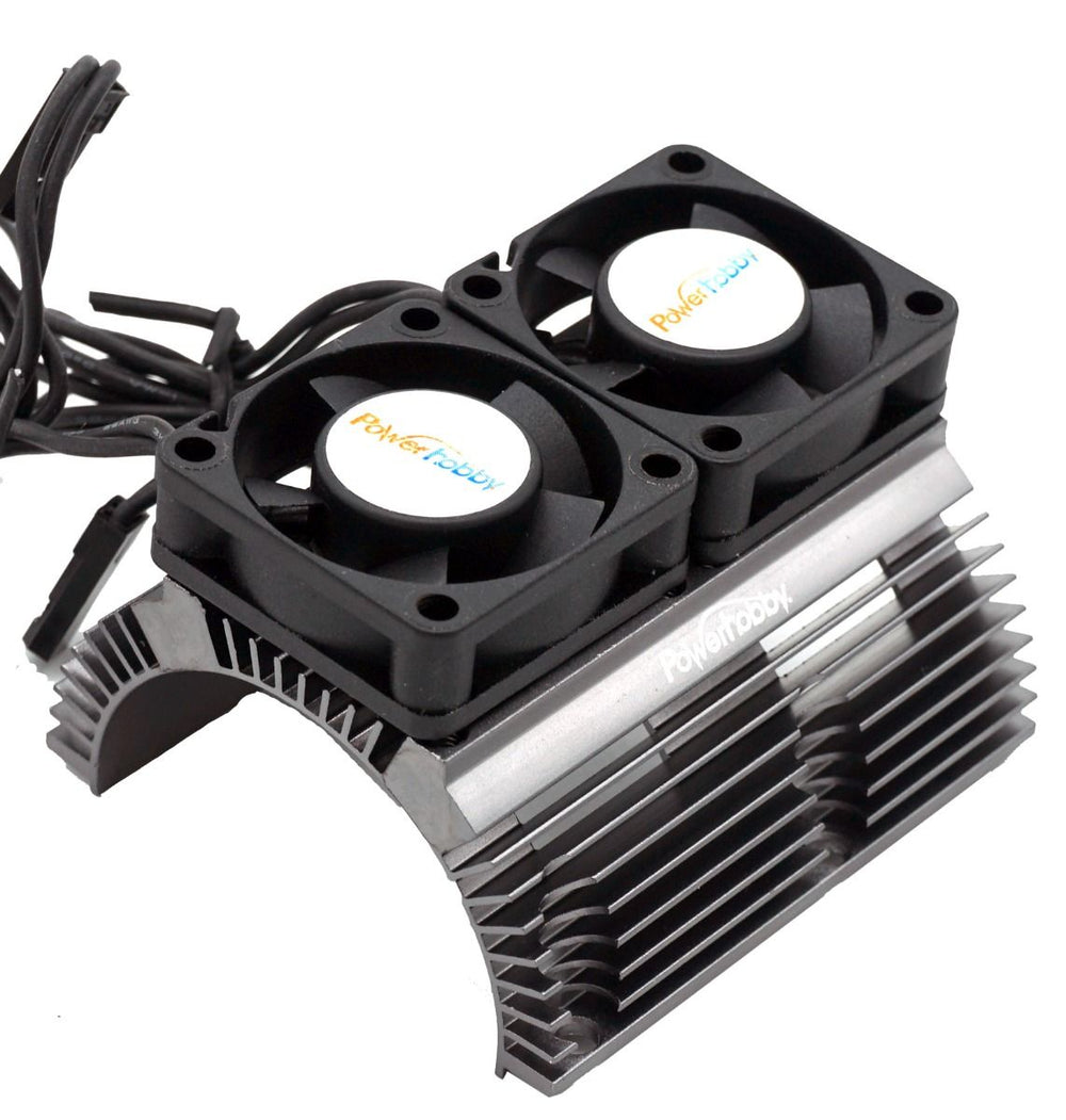 Power Hobby Powerhobby Heat Sink w Twin Turbo High Speed Cooling Fans