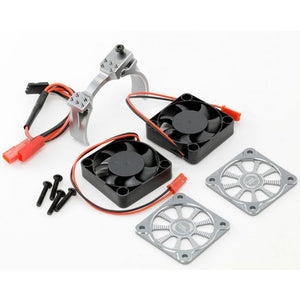 Power Hobby 1/8 Aluminum Heatsink 40mm Dual High Speed Cooling Fans