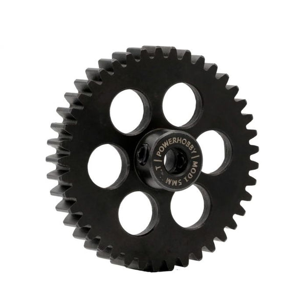 Hardened Steel 45T Mod1 5mm Pinion Gear with 2 Grub Screws