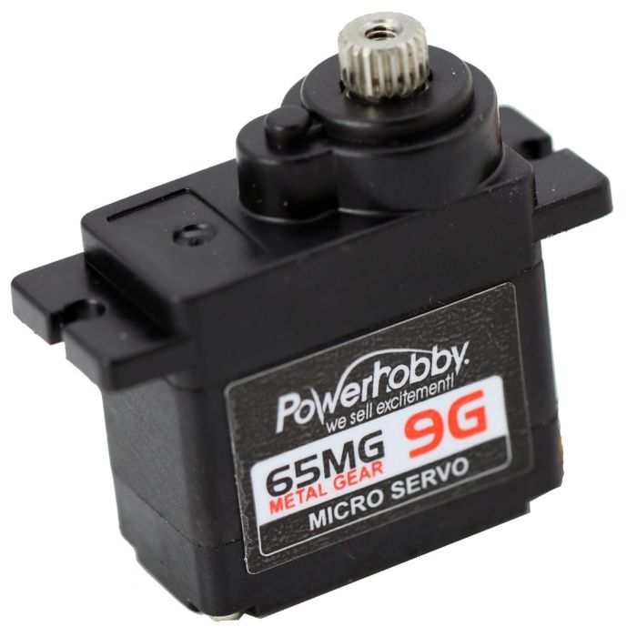 Power Hobby 65MG Metal Gear Digital 9G Micro Servo .11sec/30oz @ 6.0V