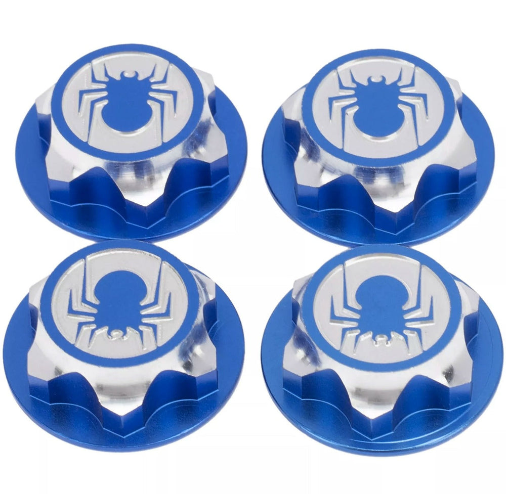 Powerhobby 1/8 Aluminum 17mm Wheel Nuts 4pcs Blue