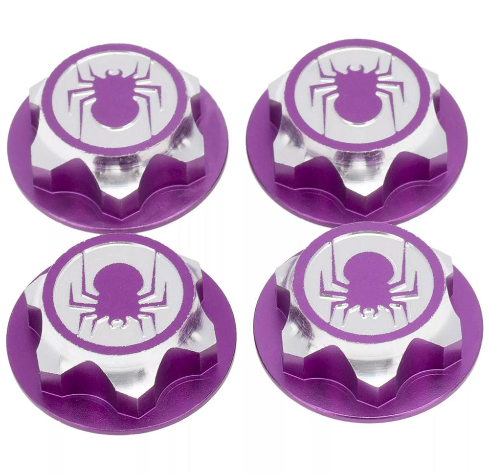 Powerhobby 1/8 Aluminum 17mm Wheel Nuts 4pcs Purple