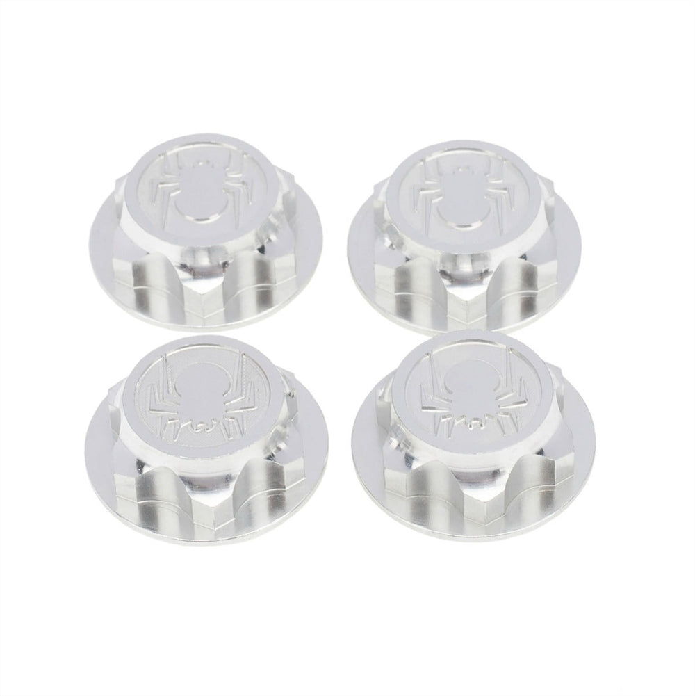 Powerhobby 1/8 Aluminum 17mm Wheel Nuts 4pcs Silver