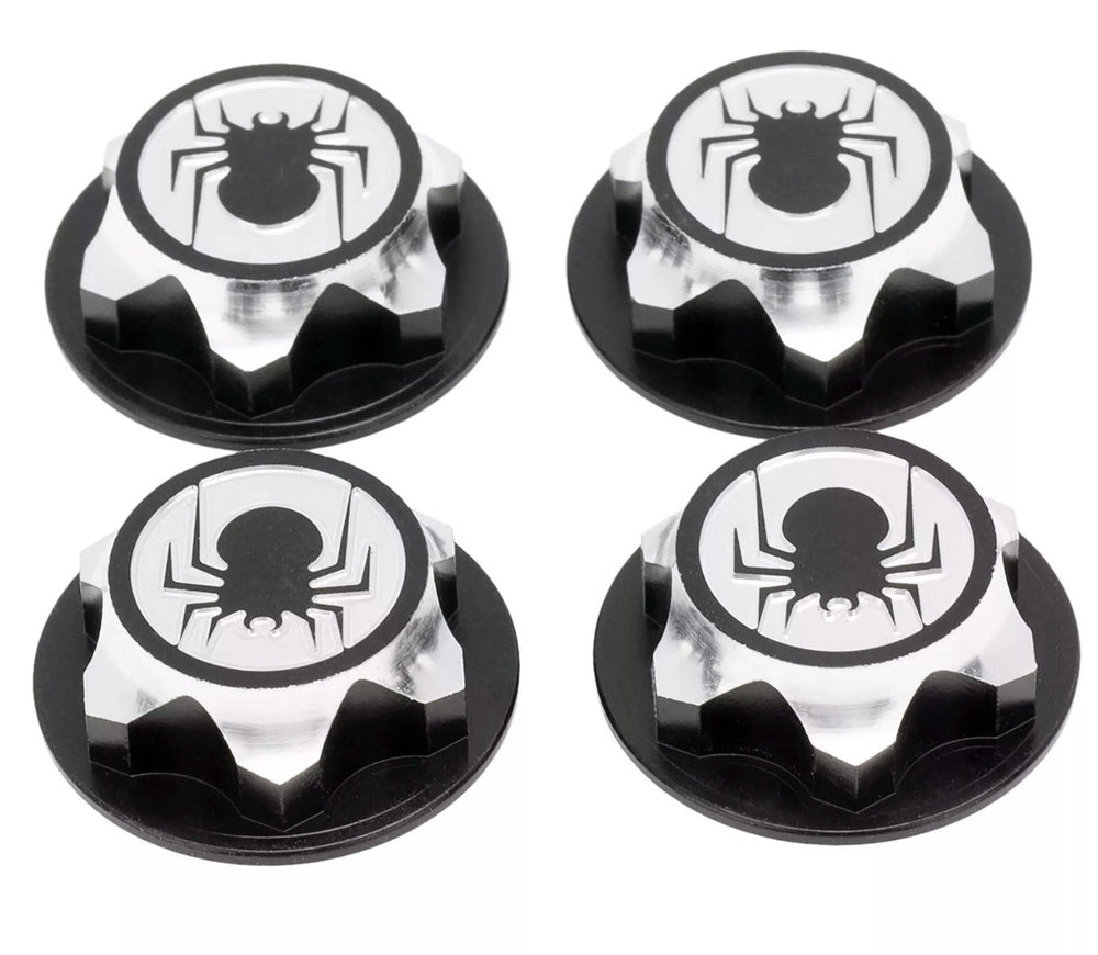 Powerhobby 1/8 Aluminum 17mm Wheel Nuts 4pcs Black