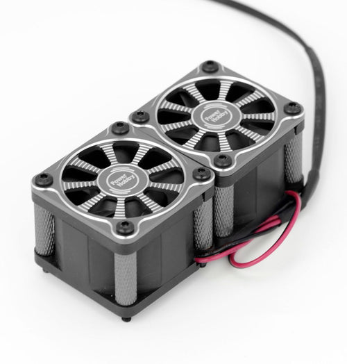 Power Hobby Twister Twin / Dual 40mm 1/8 1/5 Motor Aluminum Cooling Fan