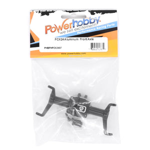 Powerhobby Aluminum Front Axle FMS FCX24 Black