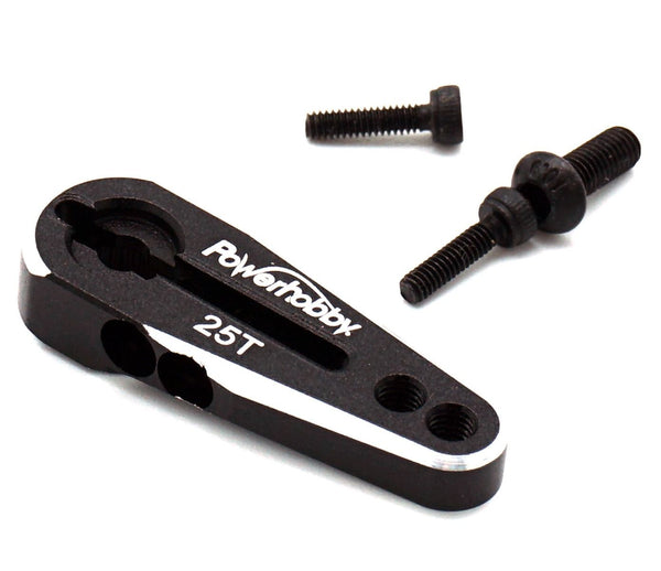 Power Hobby Powerhobby 25T Aluminum Clamping Servo Horn Black