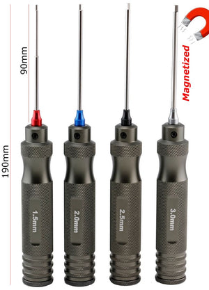 Pro Series Magnetized Hex Tool Set Metric 1.5, 2.0, 2.5,