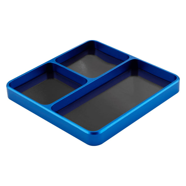 Powerhobby Metal Screw Tray w Magnetic Pad Holder Blue