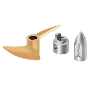 Powerhobby 42x60mm Brass Prop Set SS Bullet Nut Drive Dog FOR Traxxas M41 / Spartan