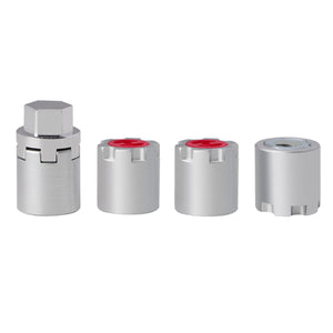 Powerhobby 1/10 Scale Rock Crawler M4 Locking Hubs w Tool Silver