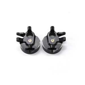 Powerhobby Brass Front Portal Steering Knuckles Black Axial Capra / SCX10 III