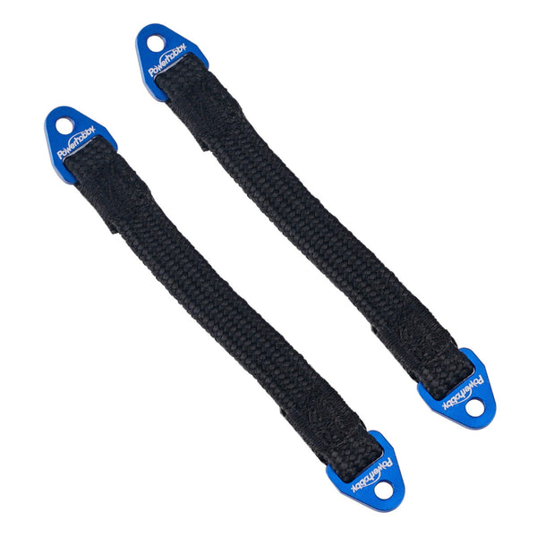 Powerhobby Suspension Travel Limit Straps 90mm Blue (2pcs)