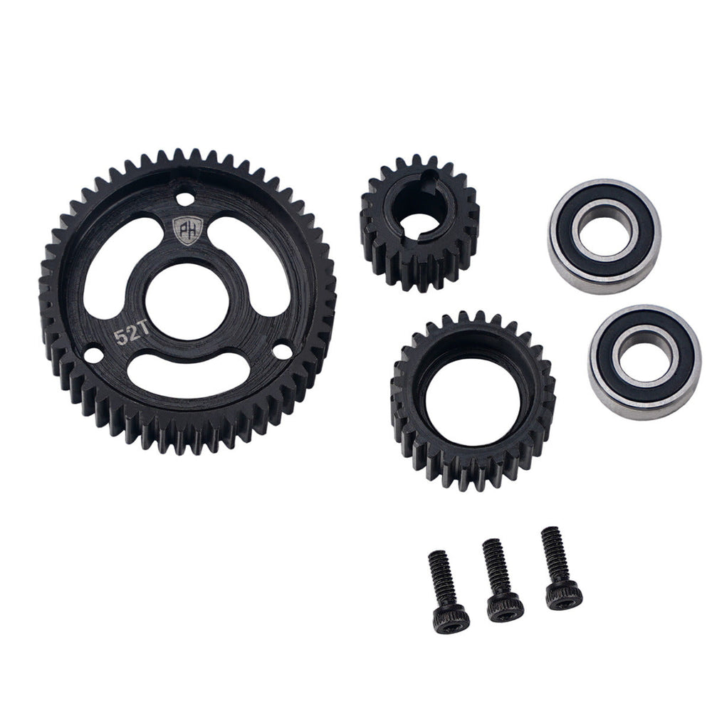 Powerhobby LW Steel Transmission Gear Set (3) Axial SCX10 AX10 Wraith SMT10