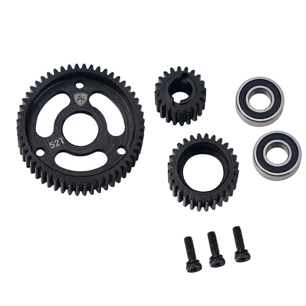 Powerhobby LW Steel Transmission Gear Set (3) Axial SCX10 AX10 Wraith SMT10
