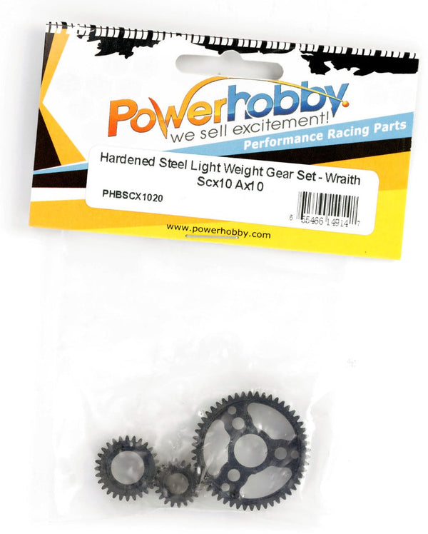 Powerhobby Hardened Steel Transmission Gear Set Axial SCX10 / AX10 / Wraith