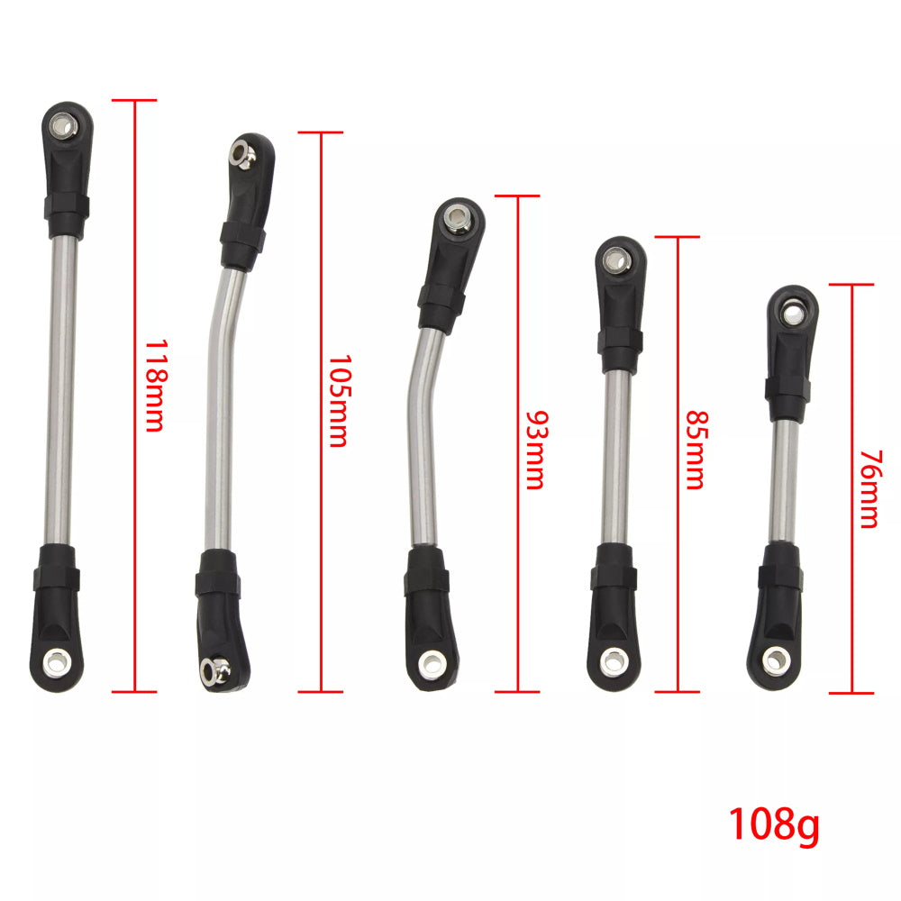 Powerhobby Steel Links 5mm Thicker Bedding Rod Linkage Chassis AXIAL UTB18 Capra