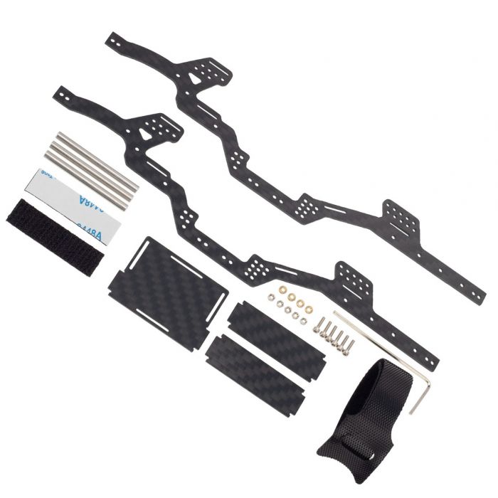 Power Hobby LCG Carbon Fiber Chassis, for Axial SCX24 Jeep / Bronco /