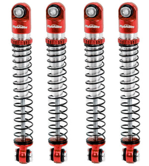 Powerhobby Aluminum 54mm Long Travel Shocks 1/24 Axial SCX24 Jeep Bronco Red