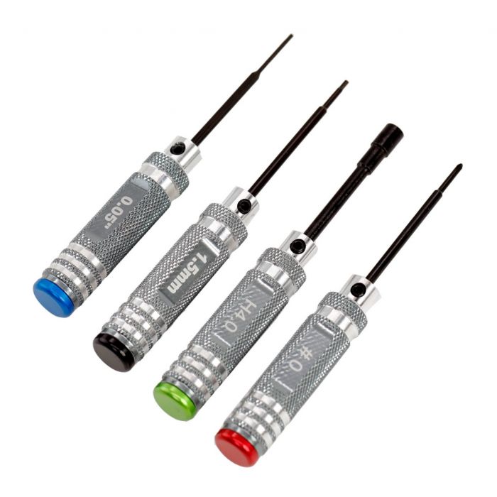 Power Hobby 0.05" 1.5mm Hex 4.0mm Nut #0 Driver Tool Set, for 1/24 /