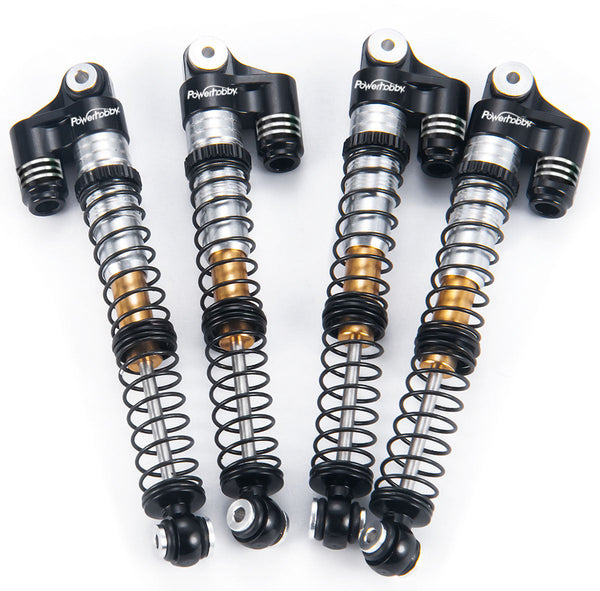 Powerhobby 1/24 Axial SCX24 Aluminum 58mm Long Travel Shocks Jeep Bronco Black