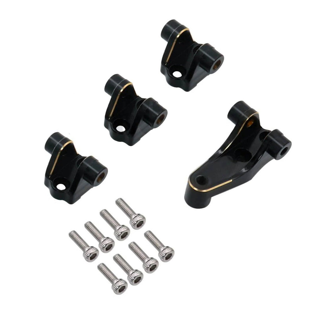 Powerhobby Brass Lower Shock Suspension Link Mount Set Black FITS Traxxas TRX-4