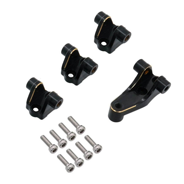 Powerhobby Brass Lower Shock Suspension Link Mount Set Black FITS Traxxas TRX-4