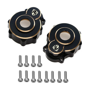 Powerhobby Brass Outer Front / Rear Portal Housing Black FOR Traxxas TRX-4