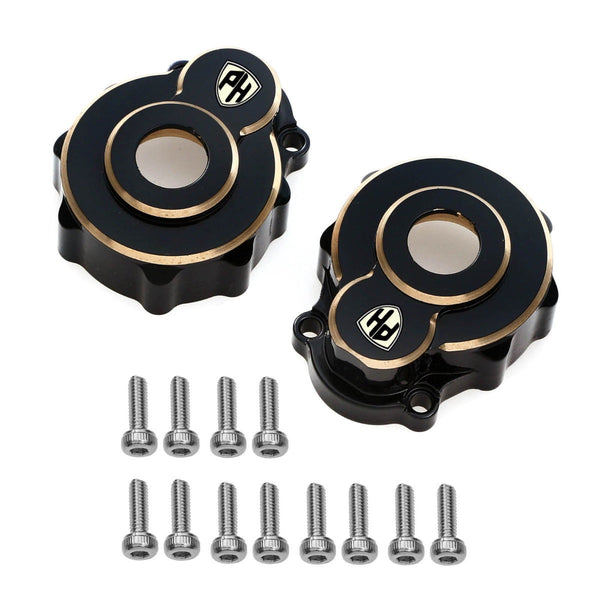 Powerhobby Brass Outer Front / Rear Portal Housing Black FOR Traxxas TRX-4