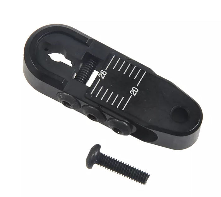 Powerhobby Adjustable Steering Servo Arm Tow 26MM Black FOR Traxxas TRX-4