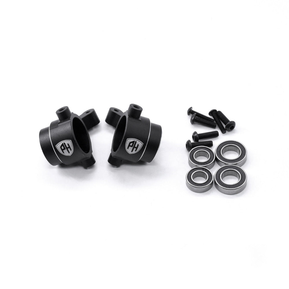 Powerhobby Aluminum Front Knuckles with Bearings FOR Traxxas Sledge Black