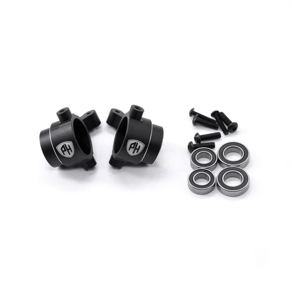Powerhobby Aluminum Front Knuckles with Bearings FOR Traxxas Sledge Black