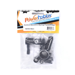Powerhobby Aluminum Bellcrank w Bearings FOR Traxxas Sledge Black Steering