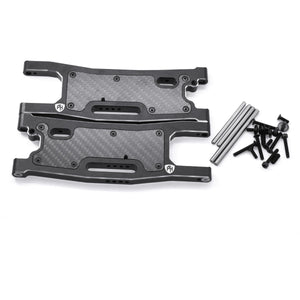 Powerhobby Aluminum Rear Arms w Carbon Fiber Dust Cover FOR  Traxxas Sledge Black
