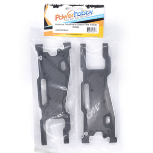 Powerhobby Aluminum Front Arms w Carbon Fiber Dust Covers FOR Traxxas Sledge