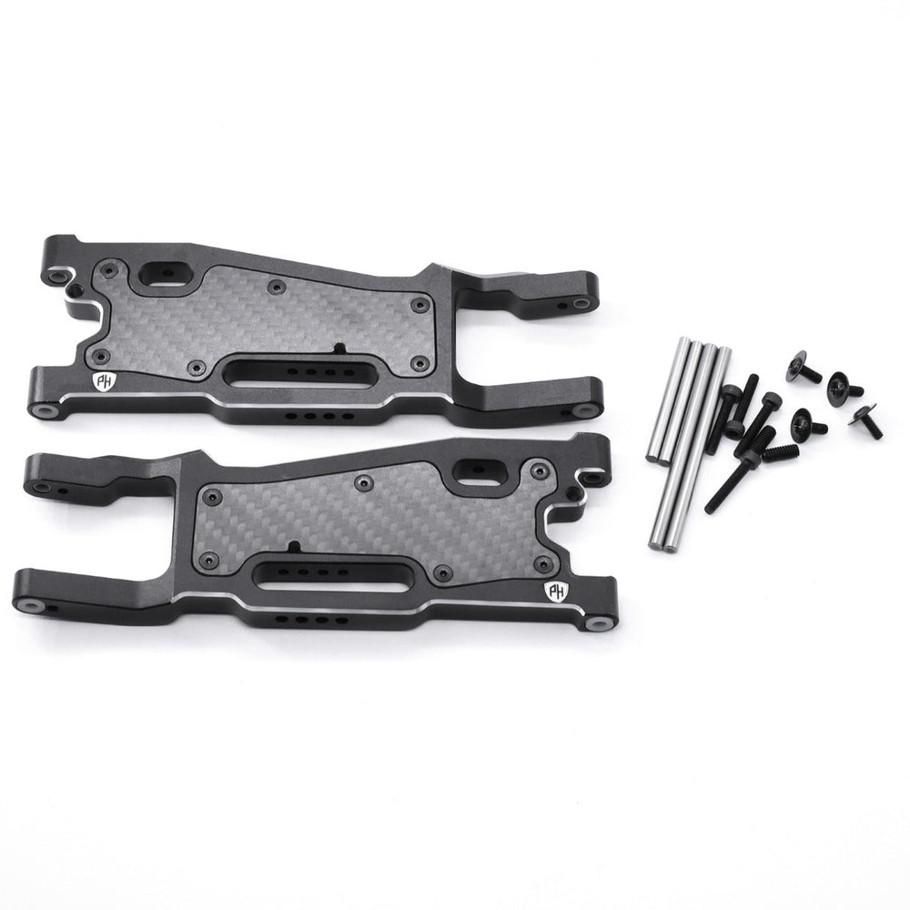 Powerhobby Aluminum Front Arms w Carbon Fiber Dust Covers FOR Traxxas Sledge