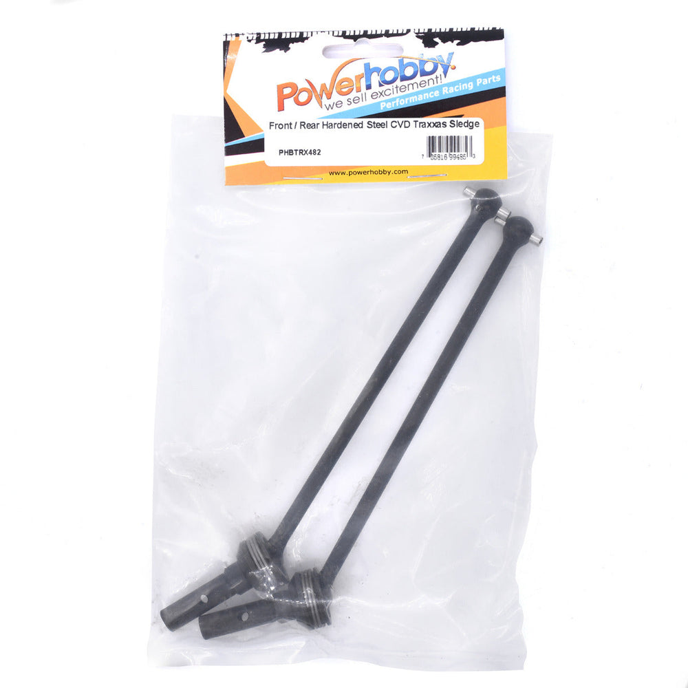 Powerhobby Front / Rear Hardened Steel CVD FOR Traxxas Sledge Black