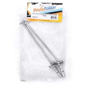 Powerhobby Front / Rear Hardened Steel CVD FOR Traxxas Sledge Silver
