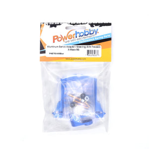 Powerhobby Aluminum Servo Adapter FOR Traxxas X-Maxx / Maxx Slash Blue